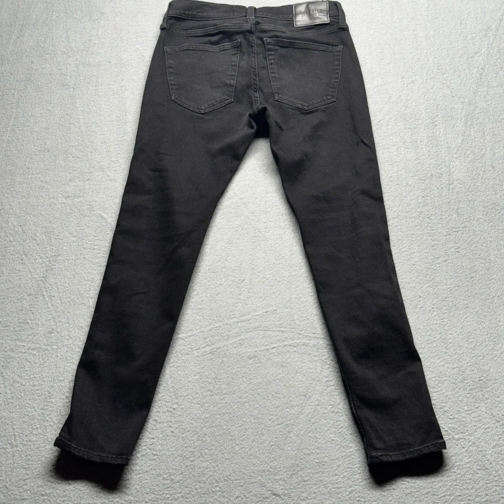 Hollister Advanced Stretch Skinny Jeans Black Mens 28x30 Slim Fit Denim